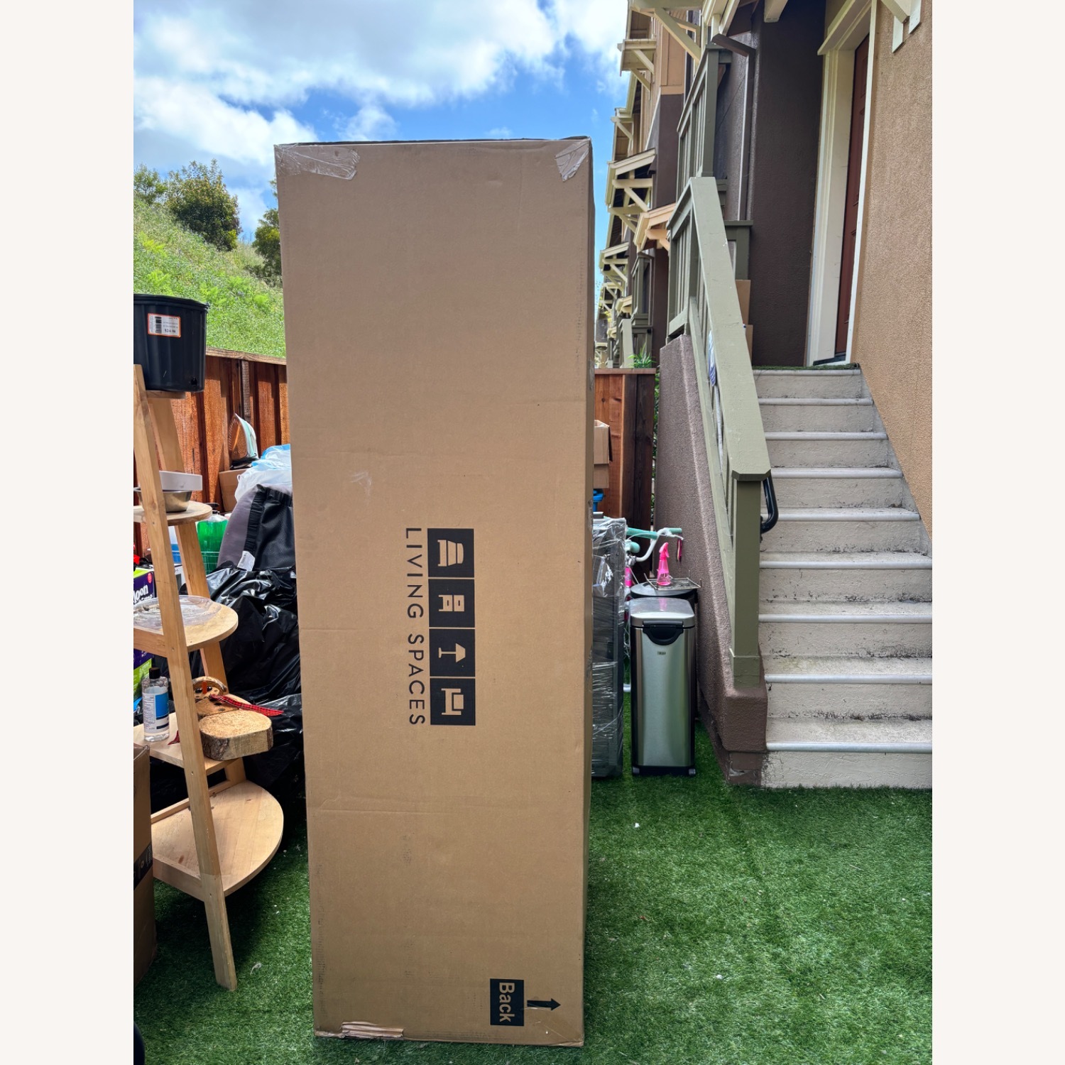 Living Spaces Dark Gray Fabric 2 Seater Sofa - image-3