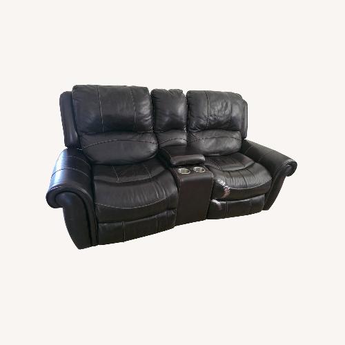 Used Two-seater Leather Recliner  for sale on AptDeco