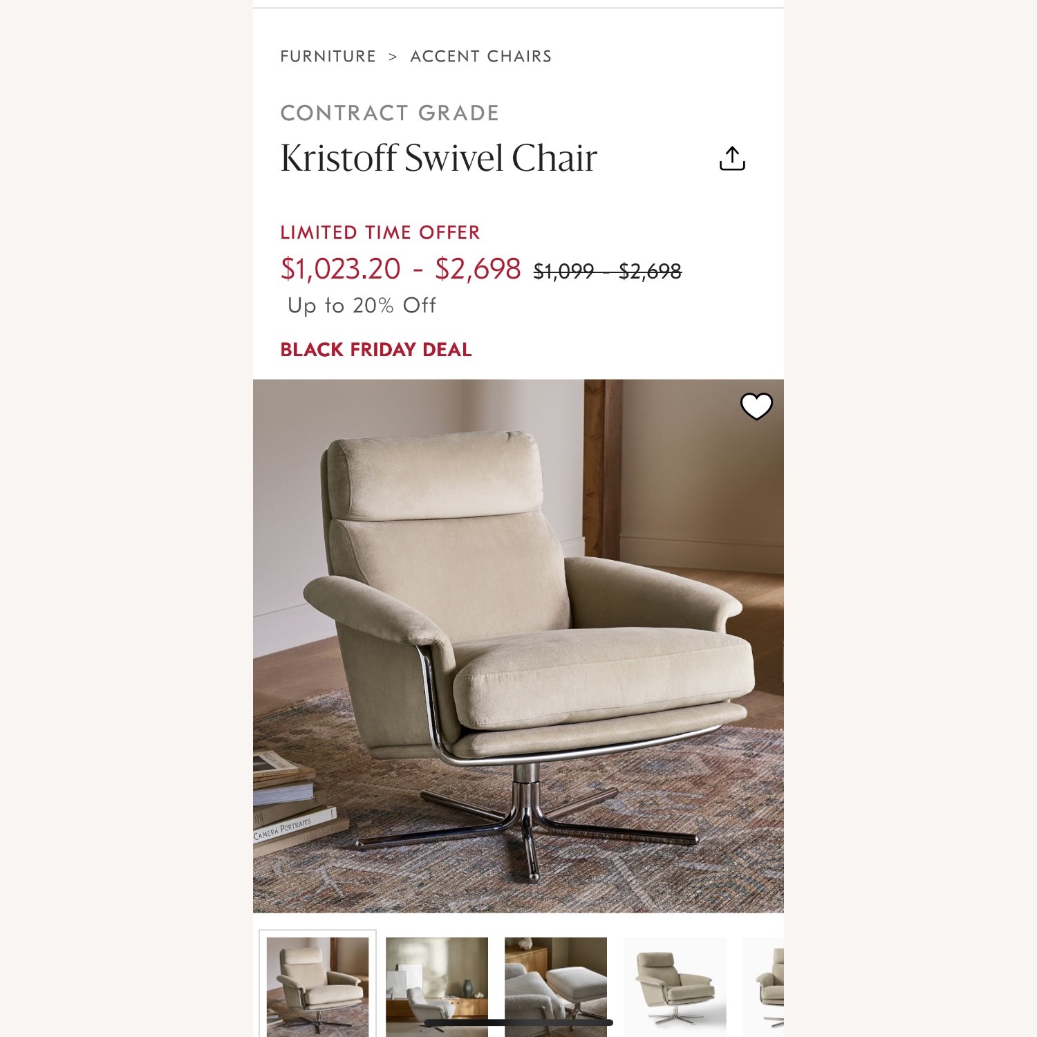 Kristoff Swivel Chair  - image-2