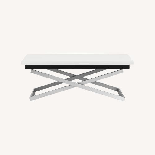 Used BoConcept White Metal Coffee Table for sale on AptDeco