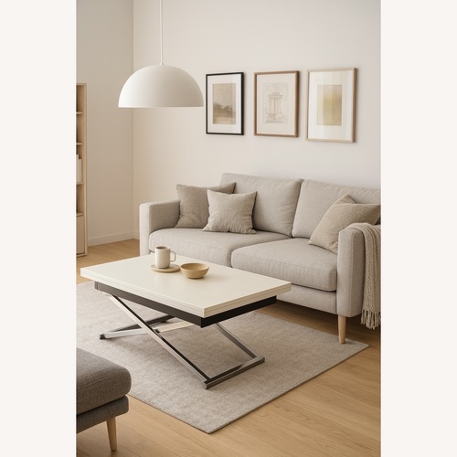 Used BoConcept White Metal Coffee Table for sale on AptDeco