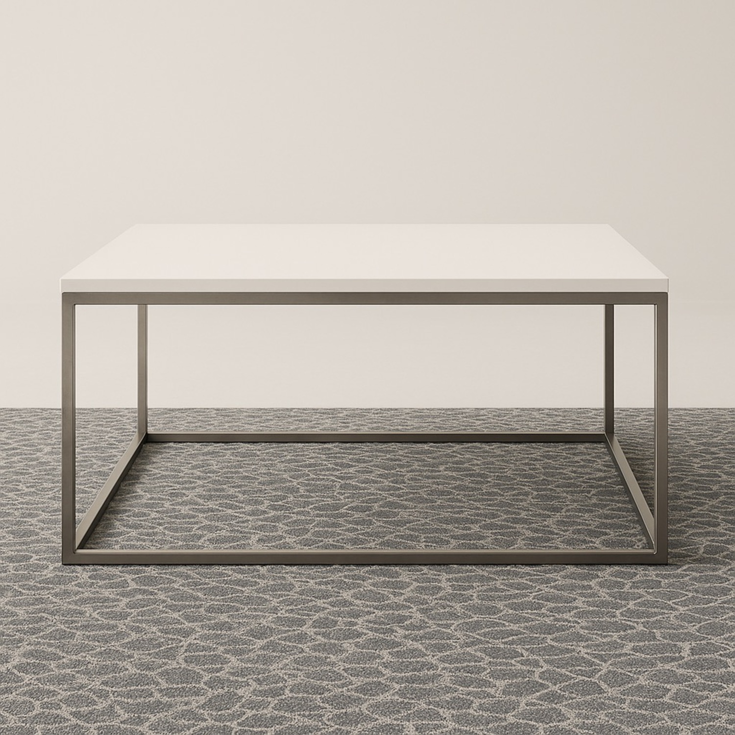 BoConcept White Metal Coffee Table - image-0