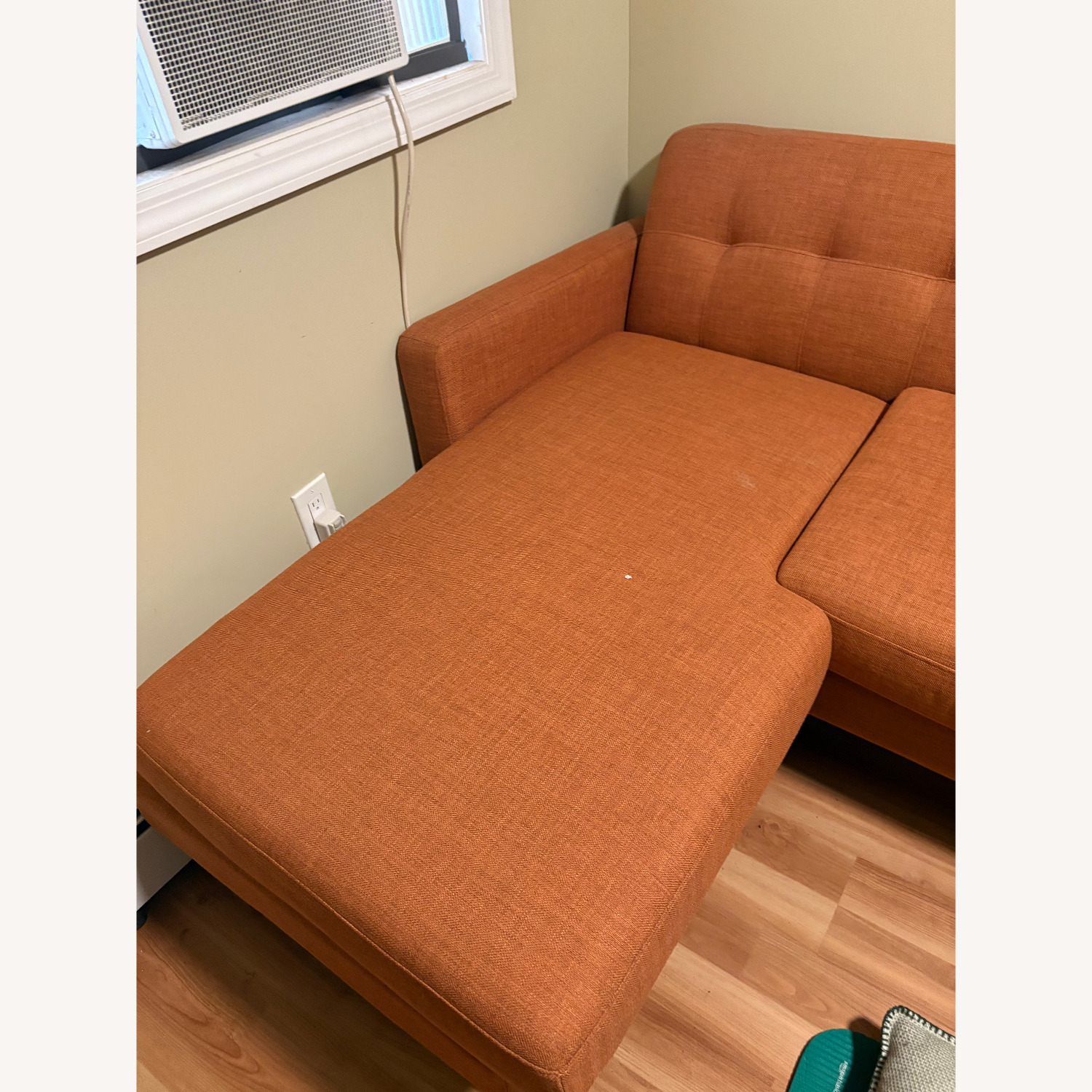 Bob's Discount Furniture Orange 2 Piece Sectional - image-3