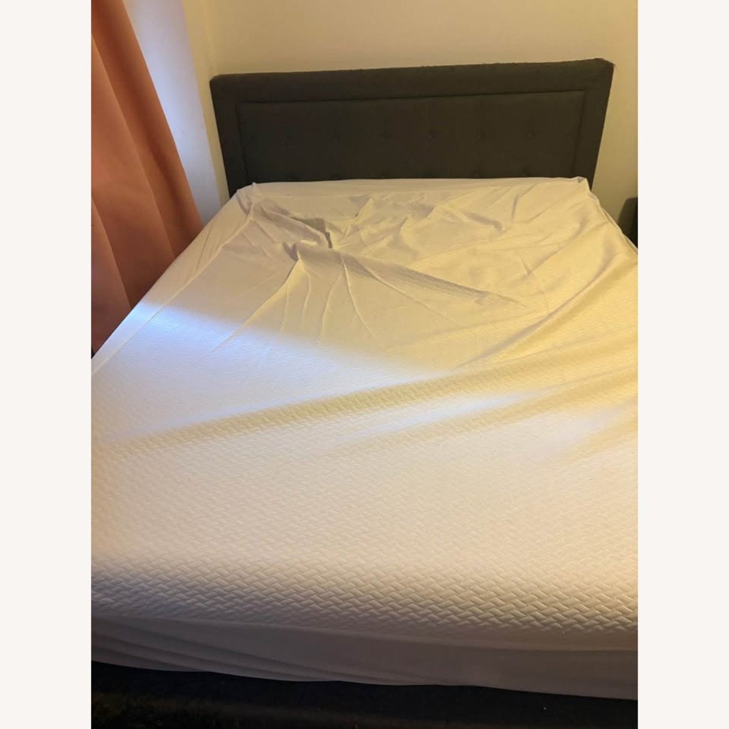 Dark Gray Fabric Full Bed - Nectar - image-2