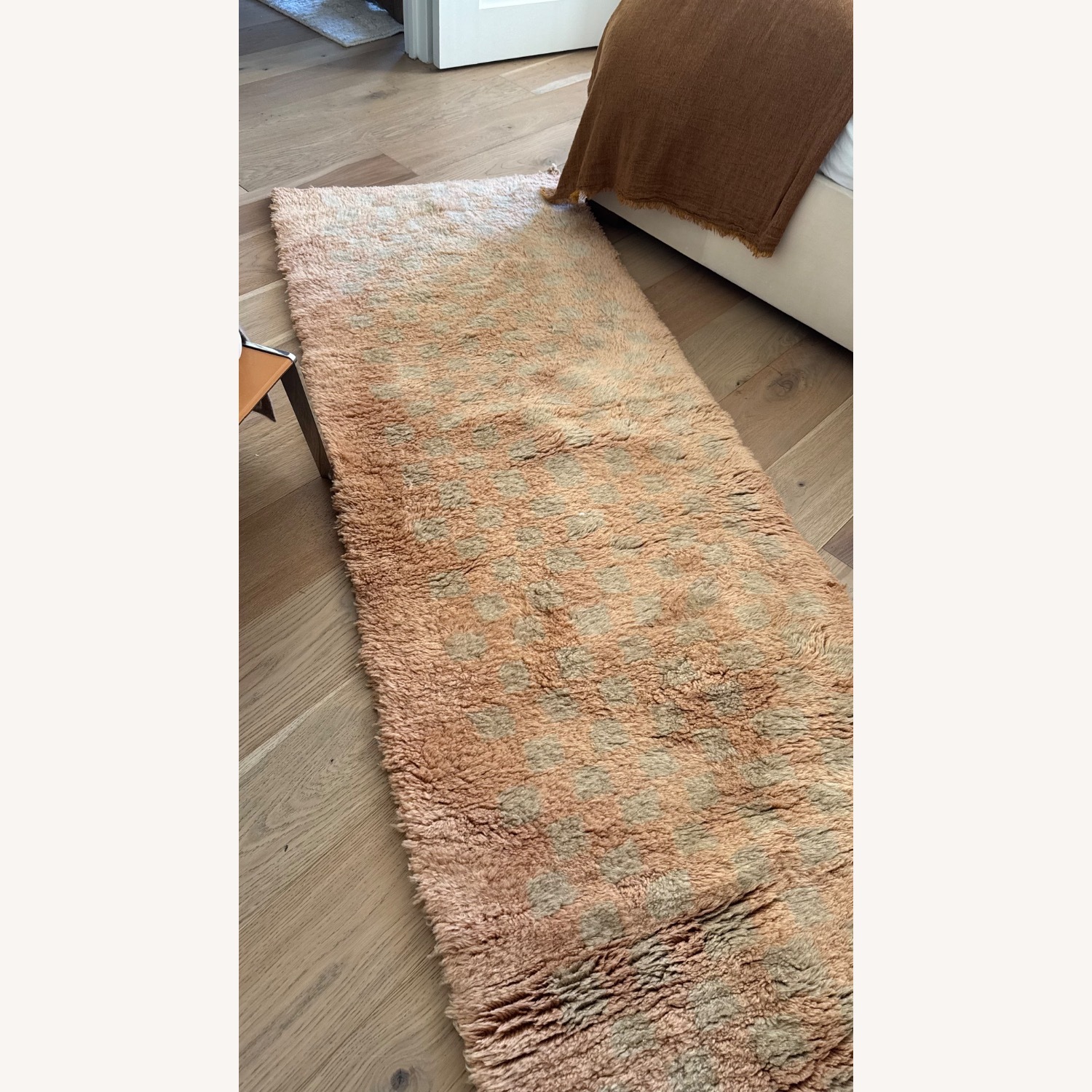 Beni Rugs Pink Wool Runner Rug 3' x 9' - image-5