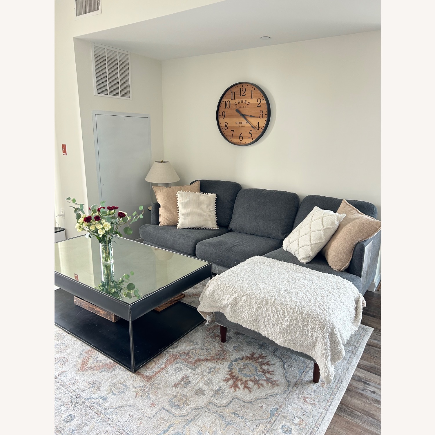 Restoration Hardware Gramercy Black Metal Coffee Table - image-7