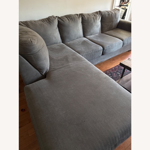 Used Ashley Furniture Darcy Dark Gray 2 Piece Sectional for sale on AptDeco