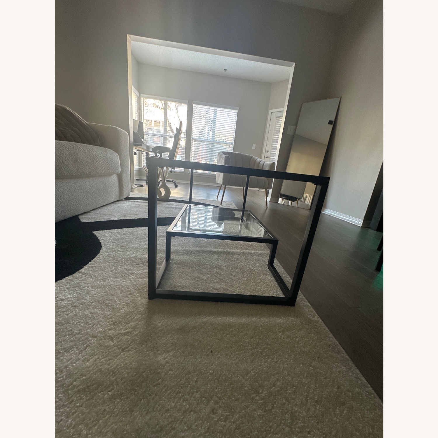 Black Glass Coffee Table - image-3