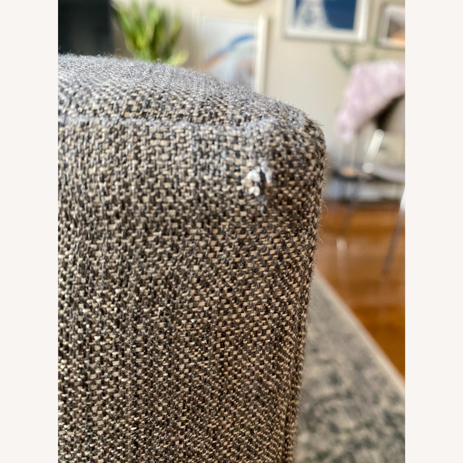 Pottery Barn Jake Gray Sofa and Ottoman - image-5