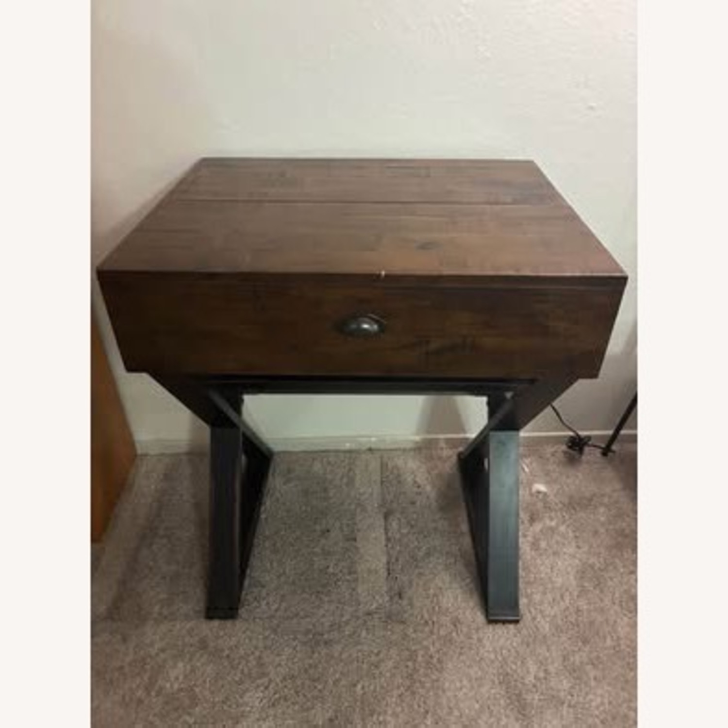 World Market Antique Wood Desk - image-1