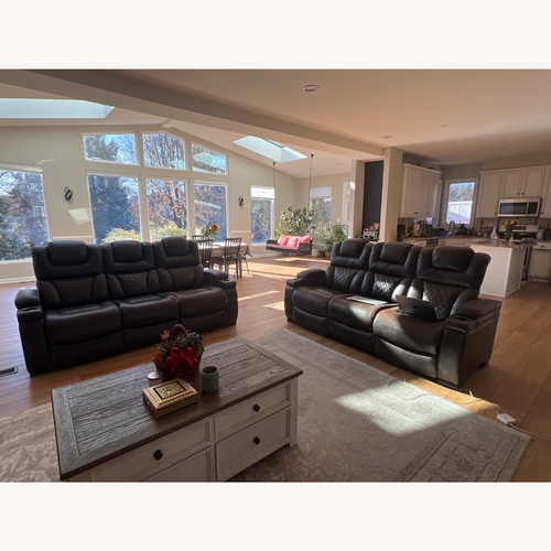 Used Ashley Furniture Warnerton Dark Brown 3+ Seater Sofa for sale on AptDeco