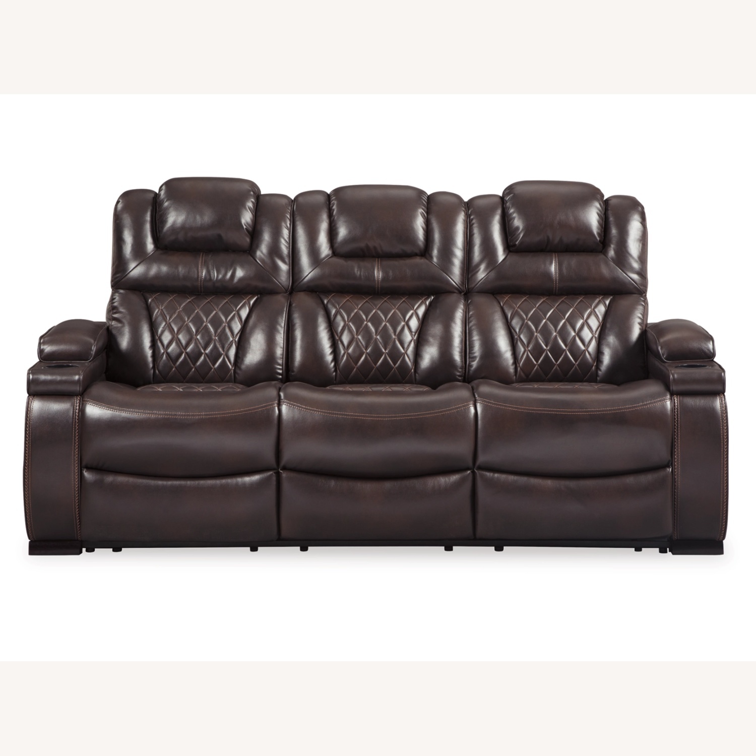 Ashley Furniture Warnerton Dark Brown 3+ Seater Sofa - image-6