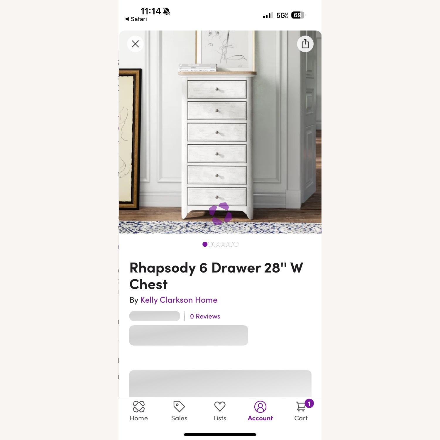 Rhapsody 6 Drawer Lingerie Chest - image-2