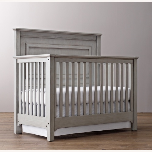 Used Restoration Hardware Marlowe Light Gray Wood Crib for sale on AptDeco