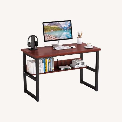 Used Wayfair Inbox Zero Dark Brown Desk for sale on AptDeco
