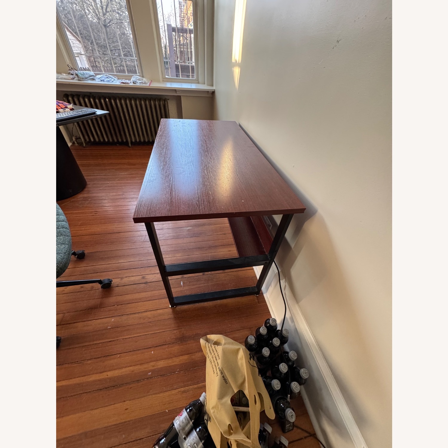 Wayfair Inbox Zero Dark Brown Desk - image-3