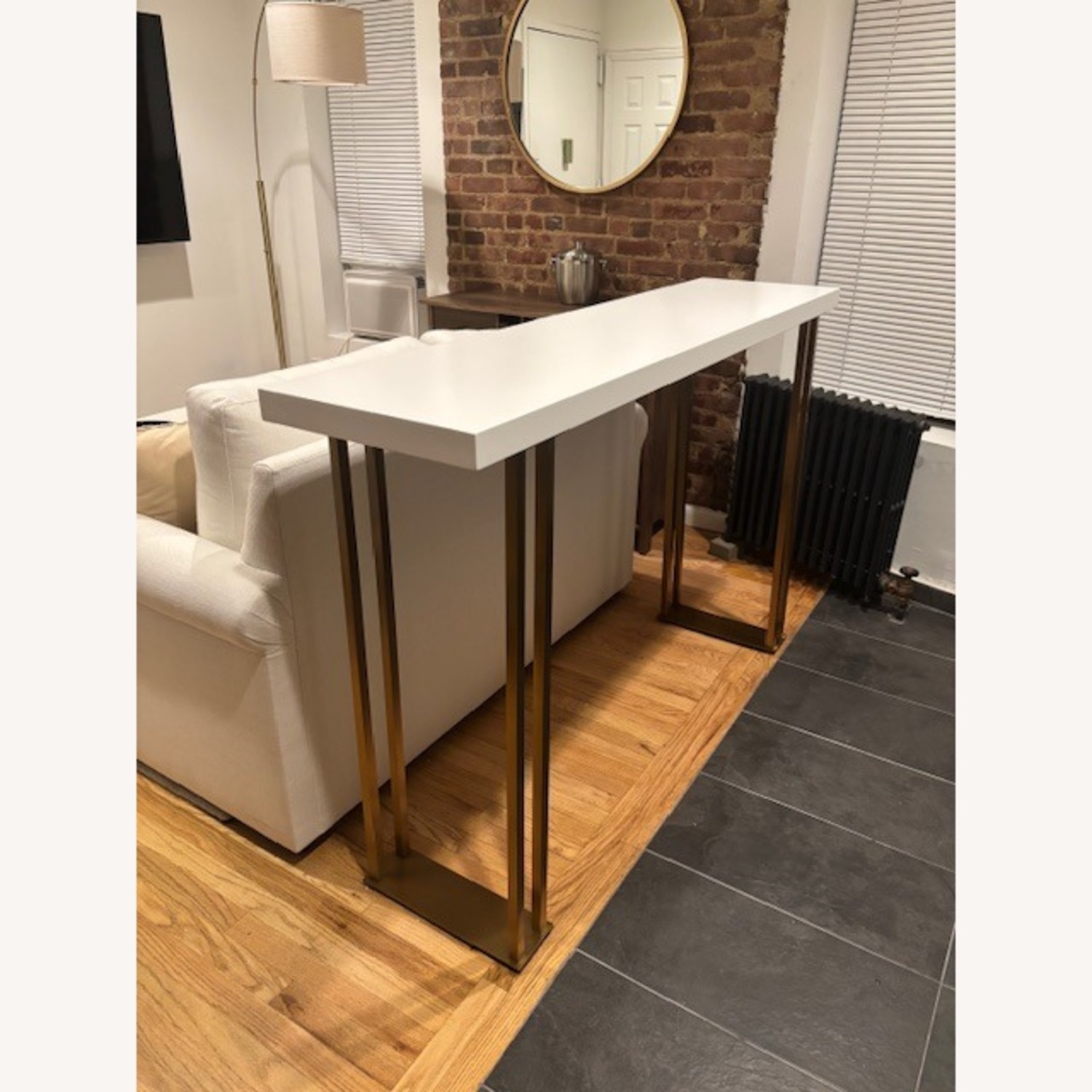 Modern White Bar Table - image-2