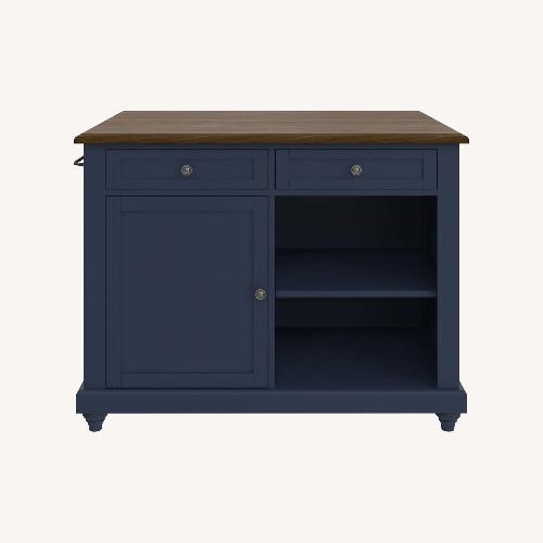 Used Navy Sideboard / Craft Cabinet for sale on AptDeco