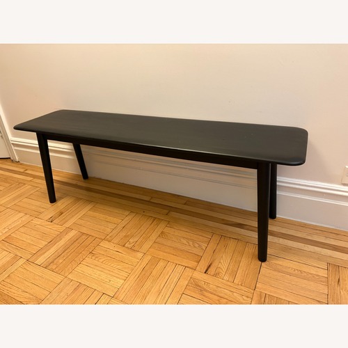 Used EQ3 Black Wood Bench for sale on AptDeco