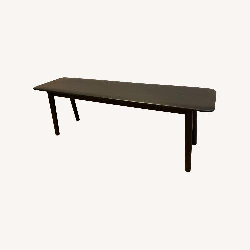 Used EQ3 Black Wood Bench for sale on AptDeco