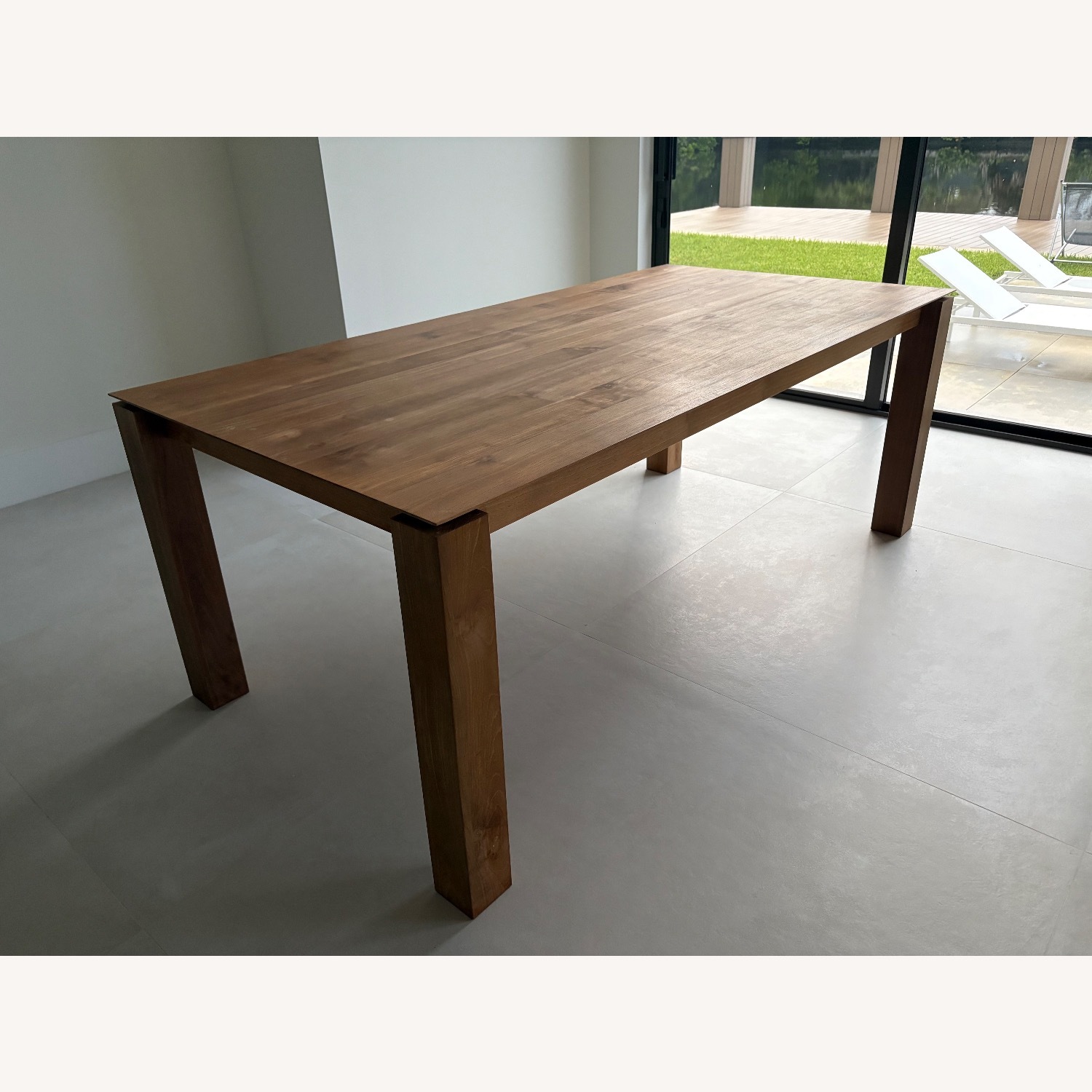 Teak Wood Dining Table from Ethnicraft. Seats 6-8 - image-2