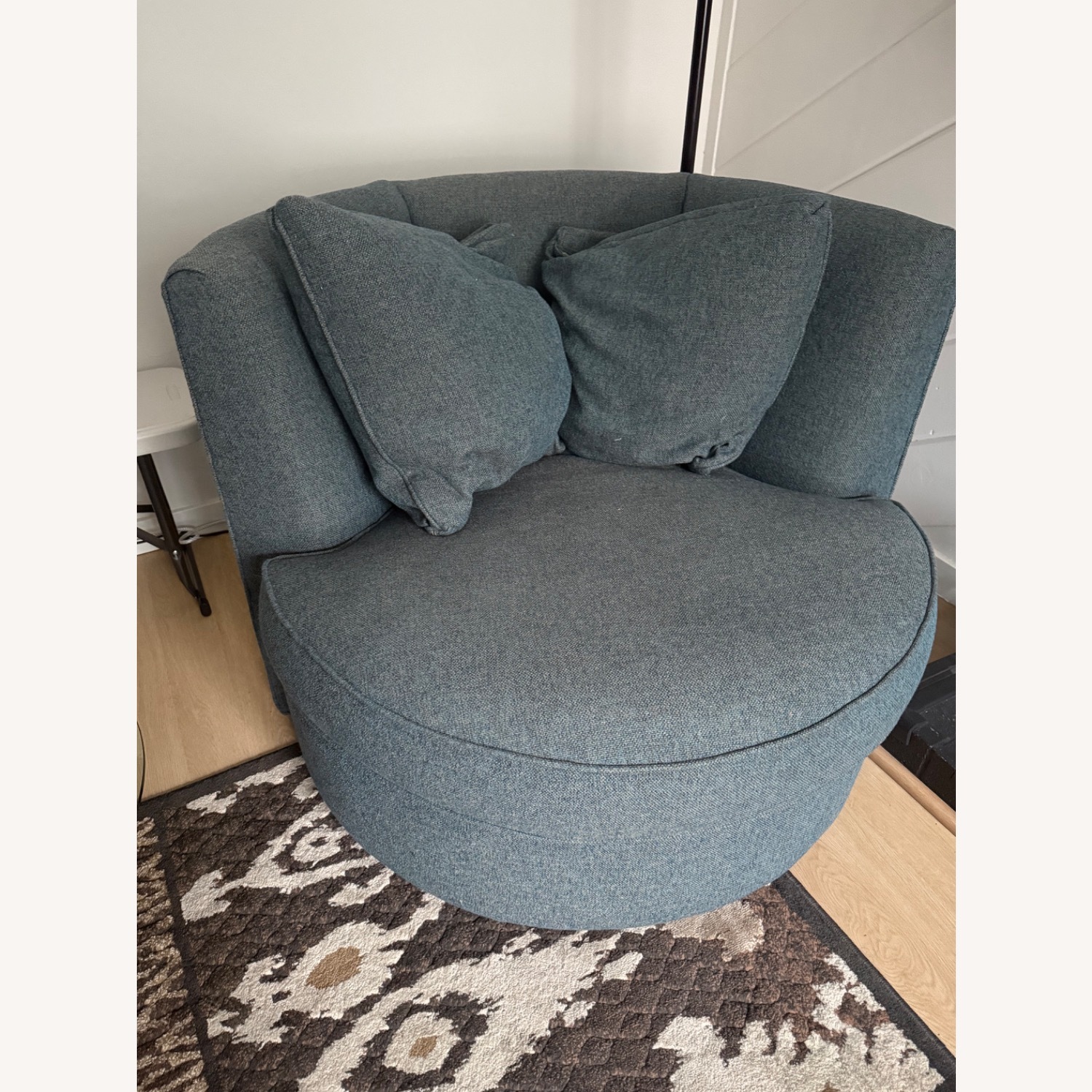 Room & Board Eos 42in Blue Fabric Accent Chair - image-3