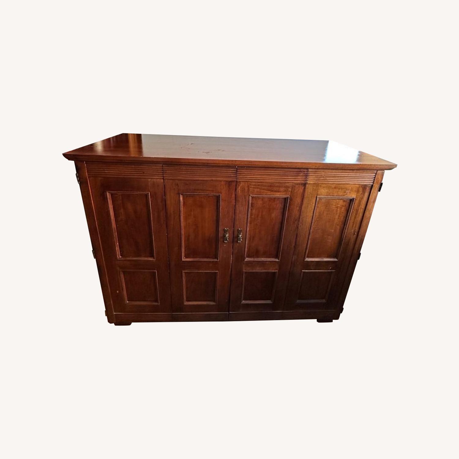 Vintage/Antique Dark Brown Armoire - image-0