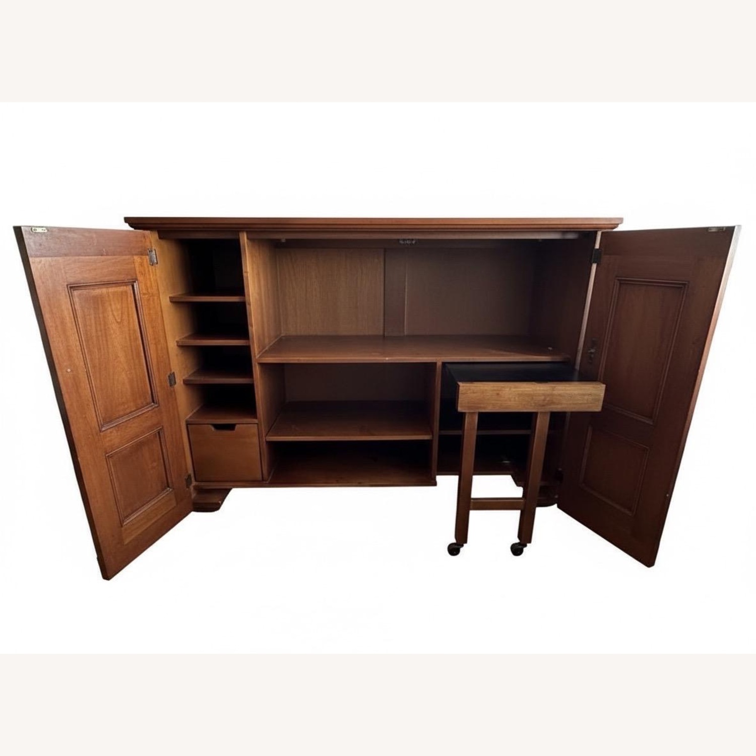 Vintage/Antique Dark Brown Armoire - image-5