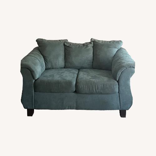 Used Blue Loveseat  for sale on AptDeco