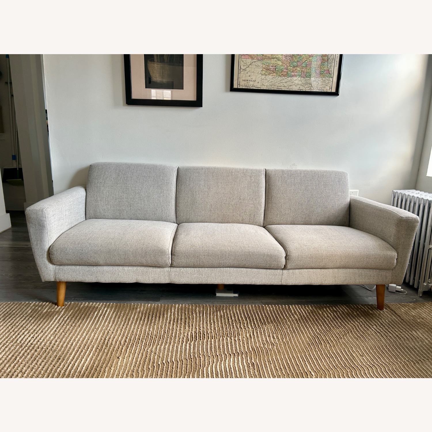 West Elm 82’ Oliver Sofa in Twill Dove  - image-3