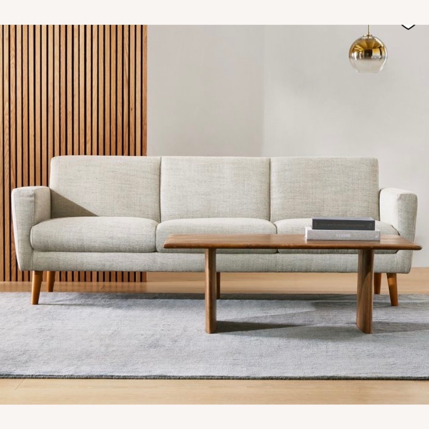 West Elm 82’ Oliver Sofa in Twill Dove  - image-2
