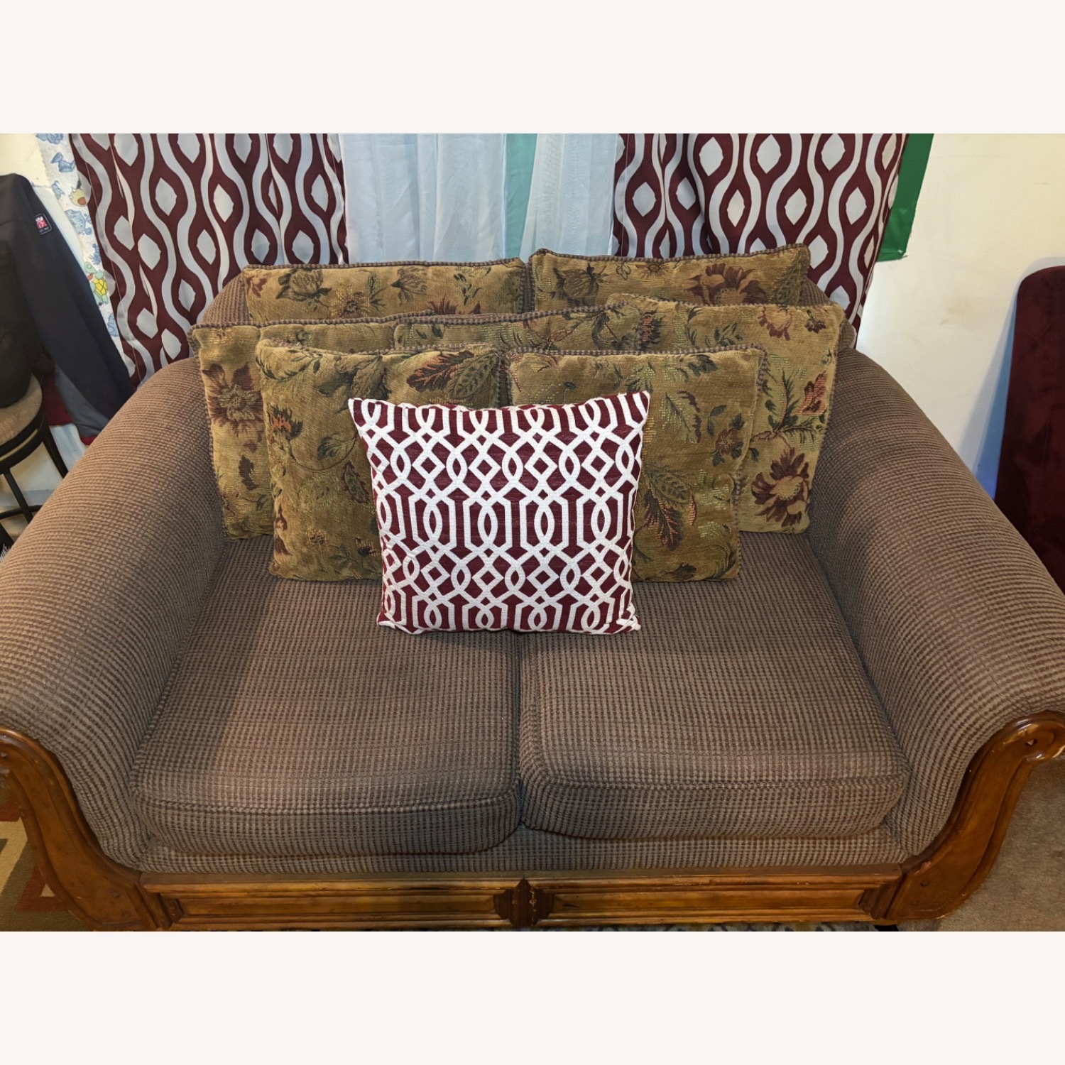 Tennsco Light Brown Fabric 2 Seater Sofa - image-2