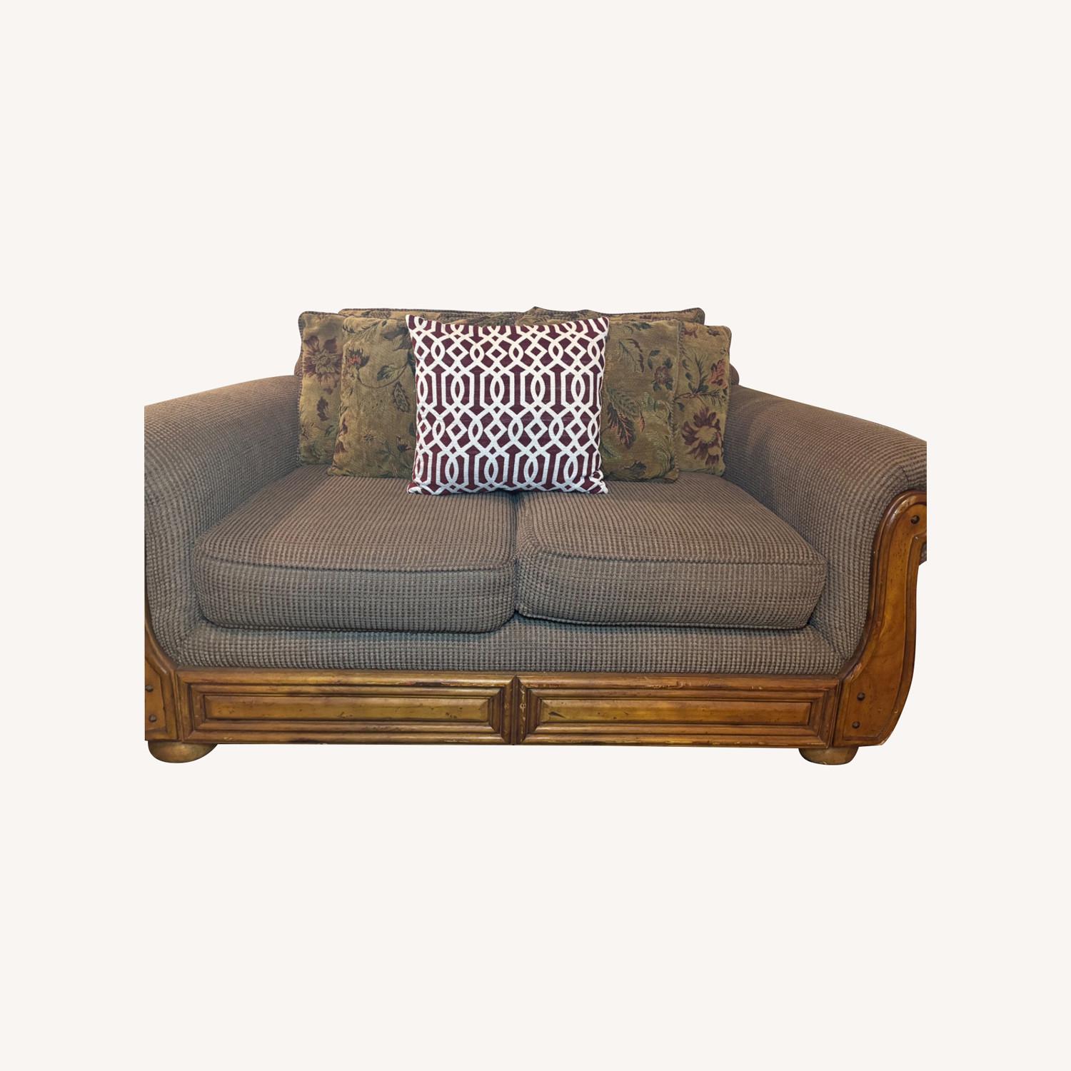 Tennsco Light Brown Fabric 2 Seater Sofa - image-0