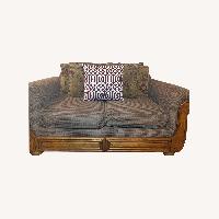 Tennsco Light Brown Fabric 2 Seater Sofa