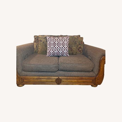 Used Tennsco Light Brown Fabric 2 Seater Sofa for sale on AptDeco