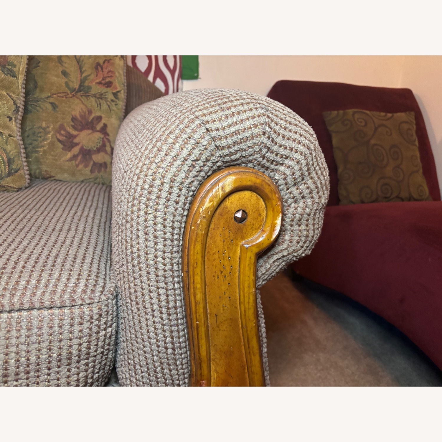 Tennsco Light Brown Fabric 2 Seater Sofa - image-4