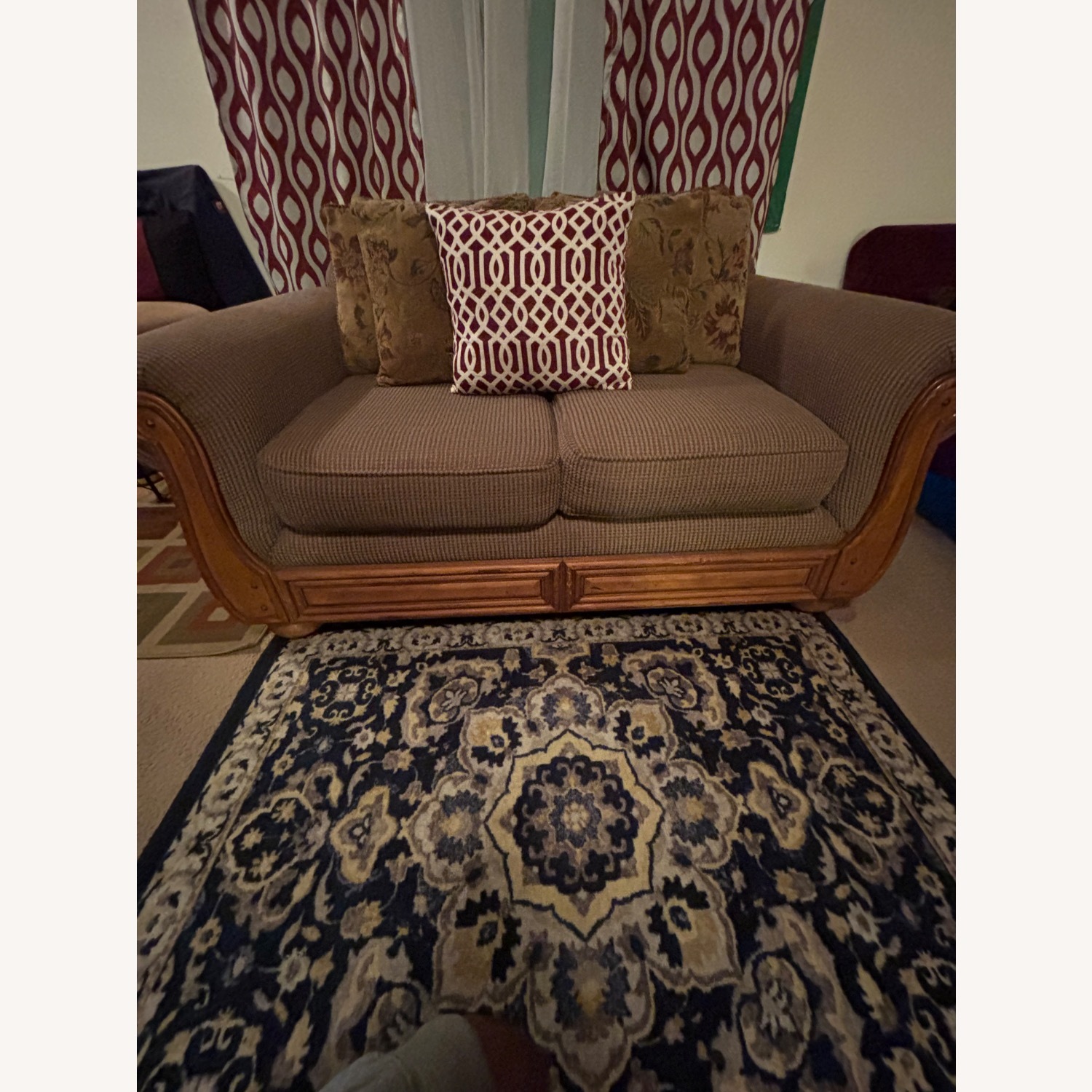 Tennsco Light Brown Fabric 2 Seater Sofa - image-8