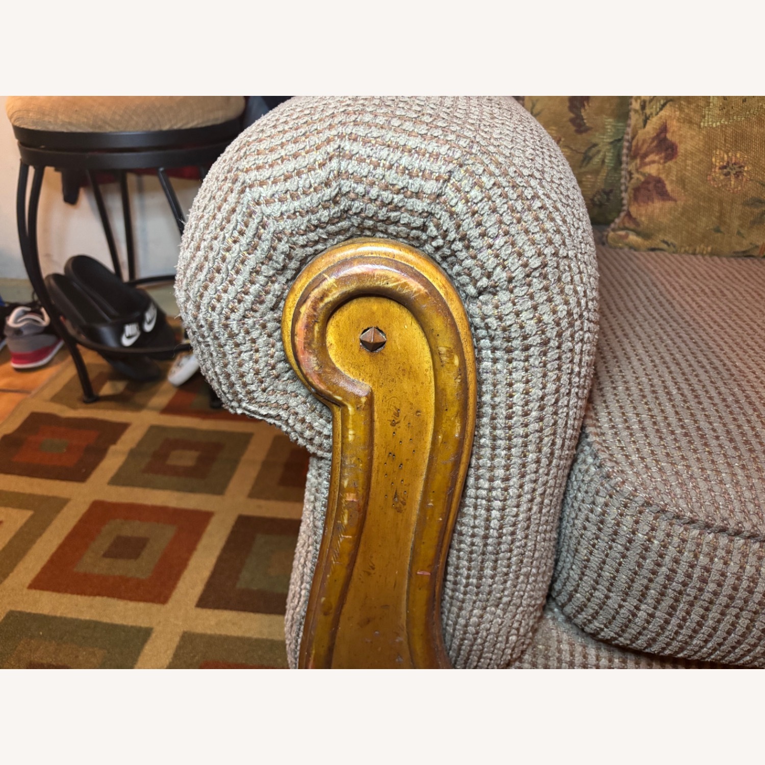 Tennsco Light Brown Fabric 2 Seater Sofa - image-5