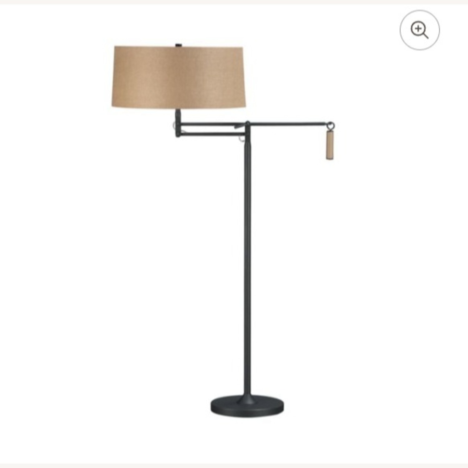 Crate & Barrel Dark Brown Metal Floor Lamp - image-4