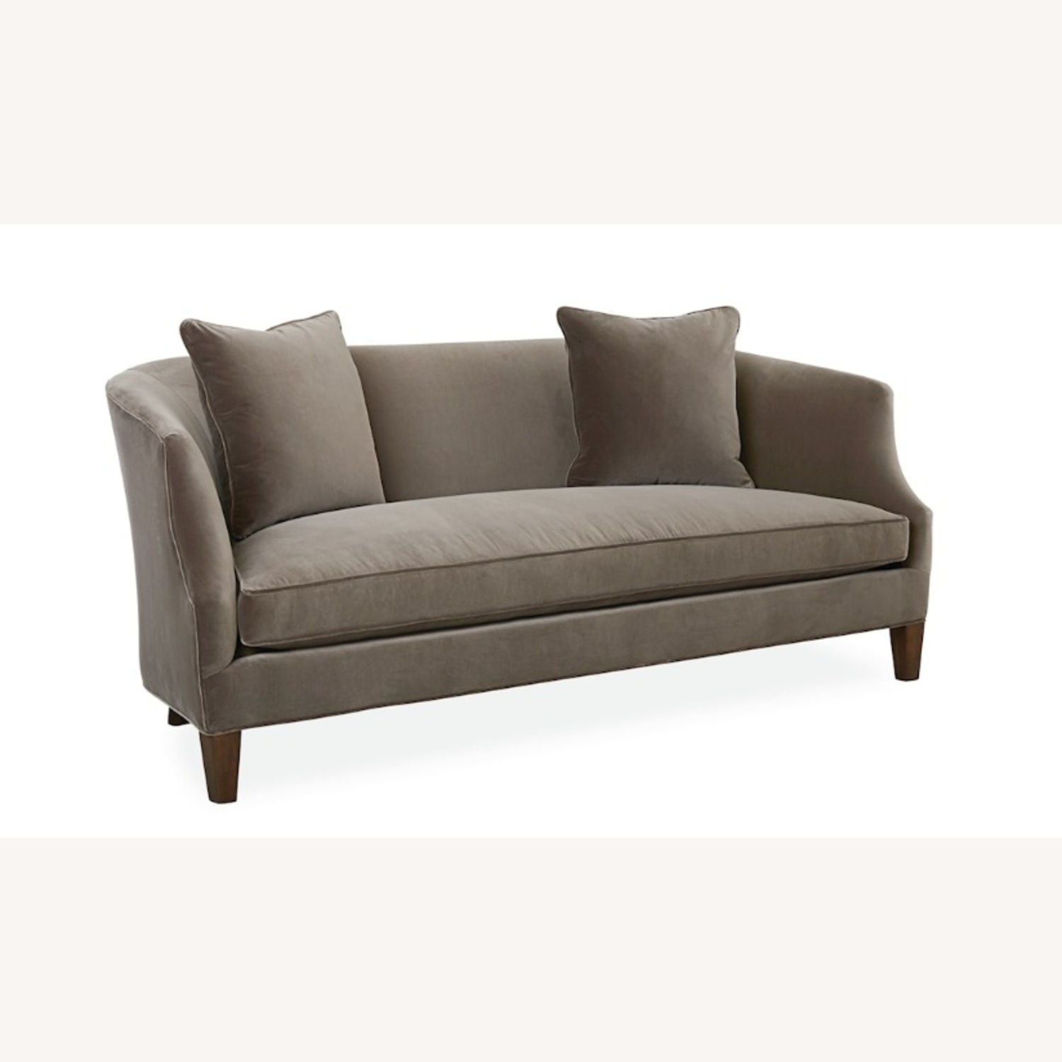 Lee Industries Light Gray/Silver Fabric Sofa - image-9