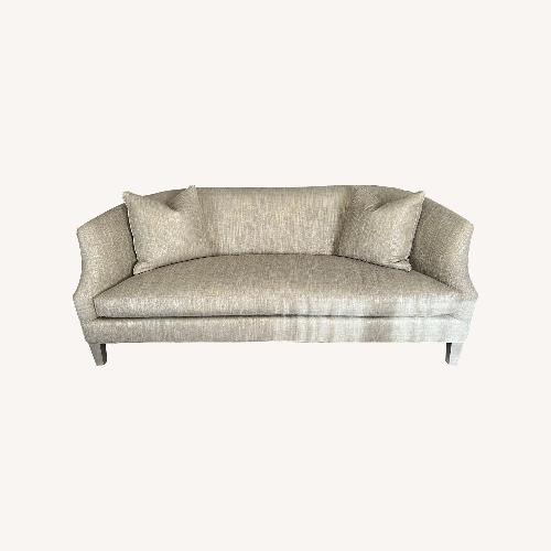 Used Lee Industries Light Gray/Silver Fabric Sofa for sale on AptDeco