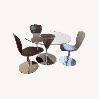 Maurice Villency Furniture Dark Brown Dining Set