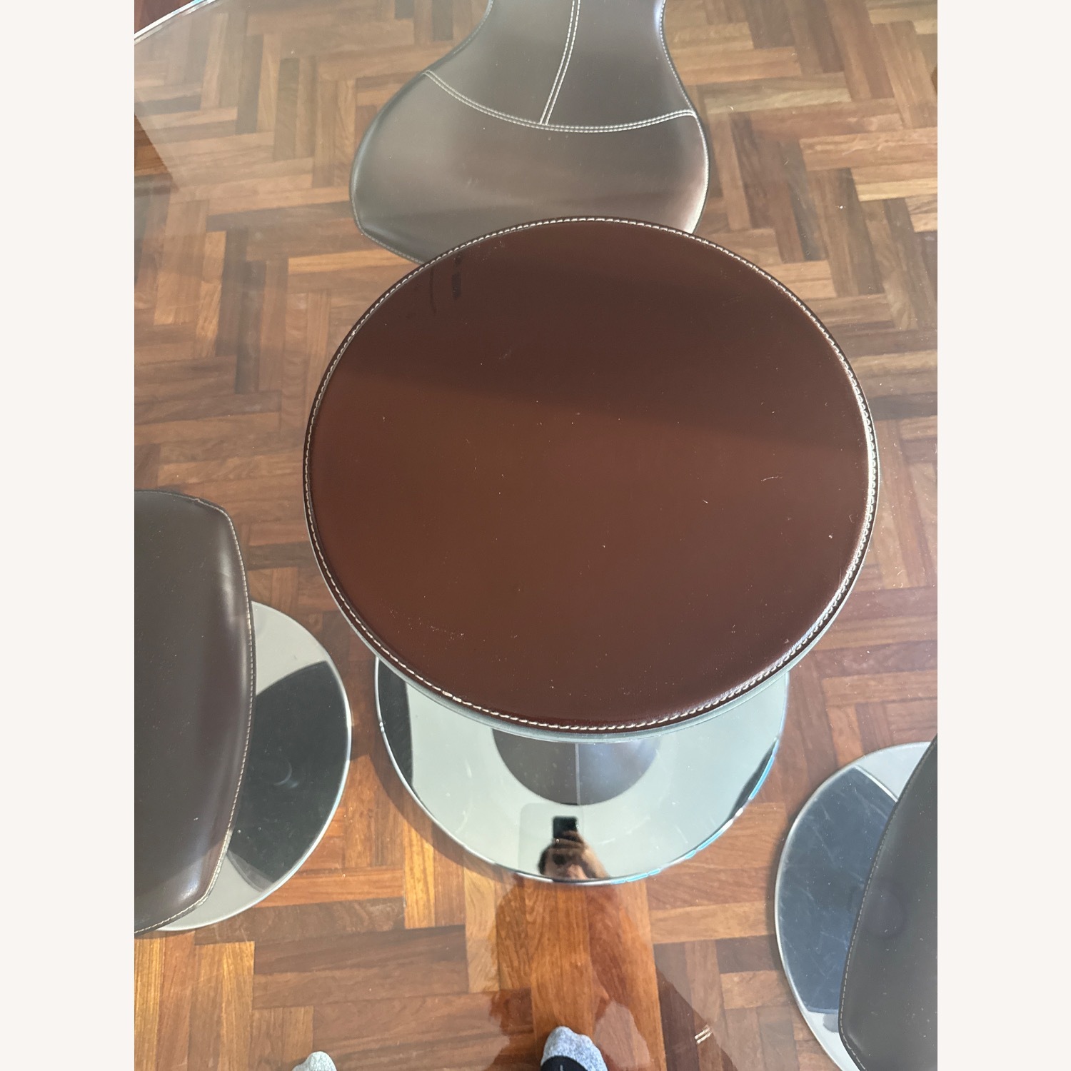 Maurice Villency Furniture Dark Brown Dining Set - image-4