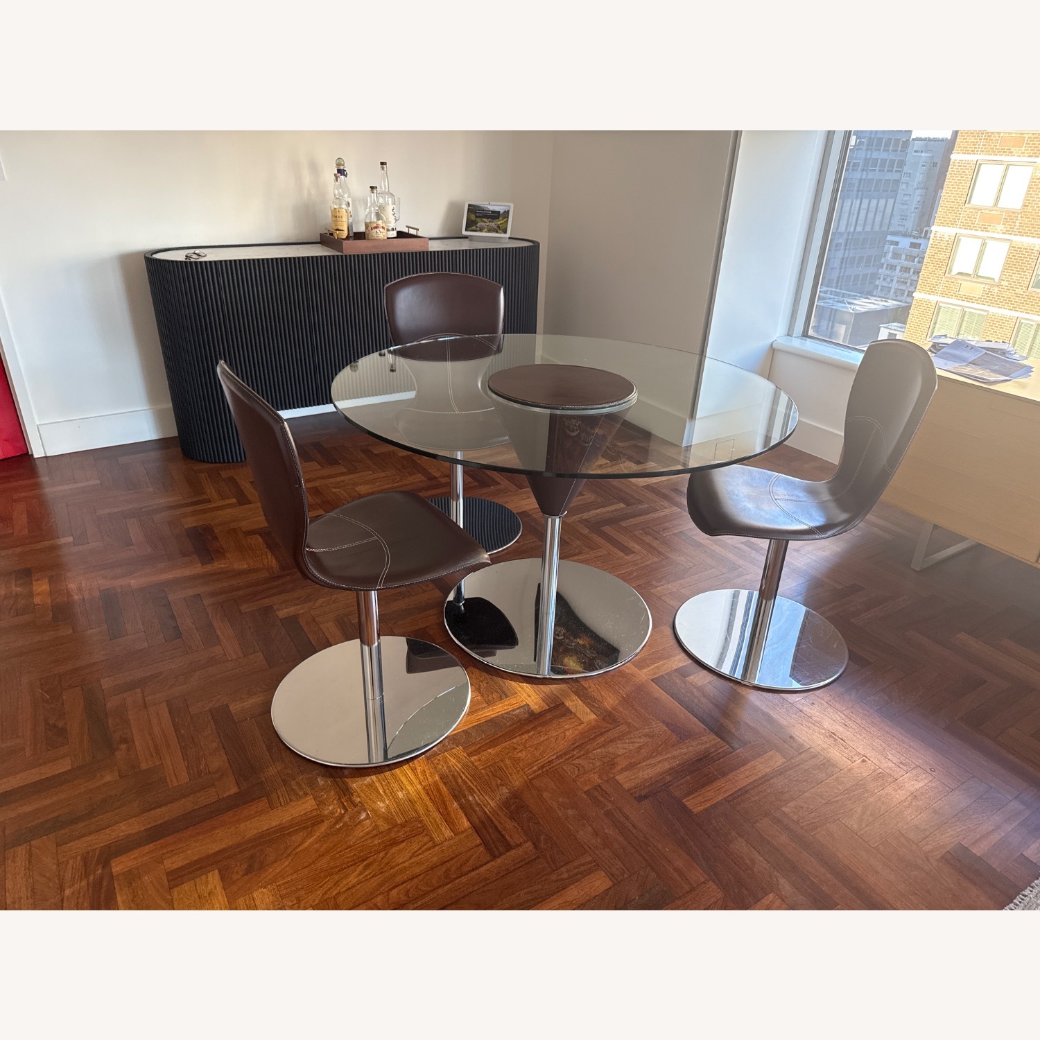 Maurice Villency Furniture Dark Brown Dining Set - image-2