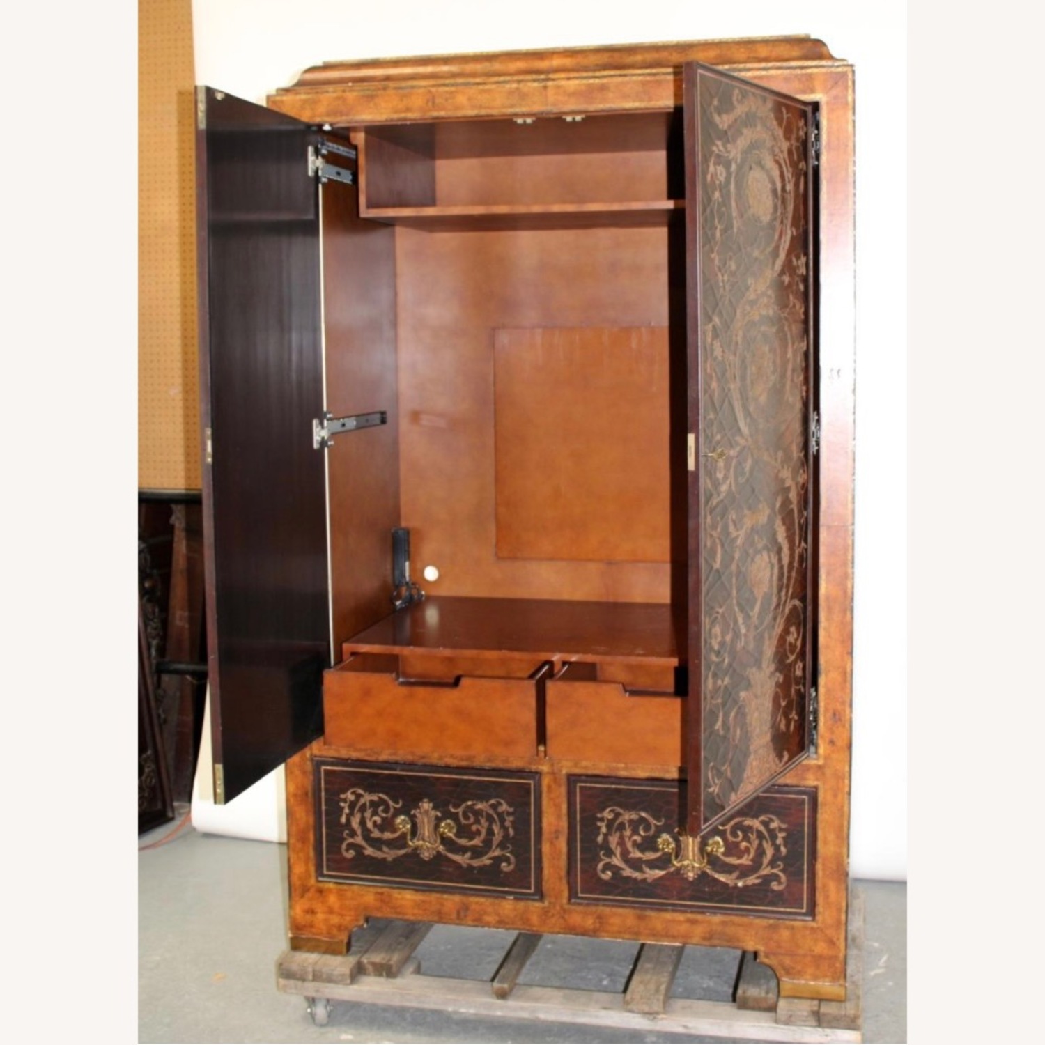 Vintage Regency Maitland Smith Armoire - image-5