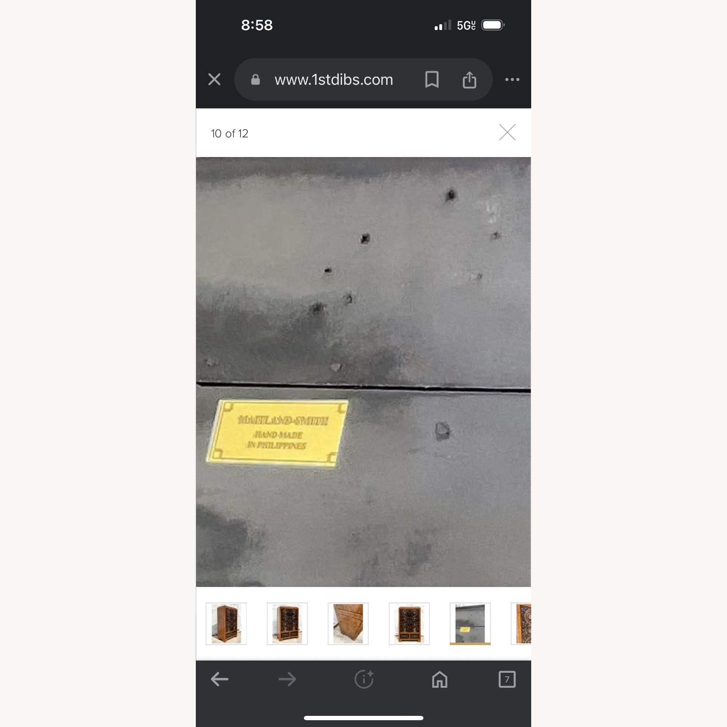 Vintage Regency Maitland Smith Armoire - image-7