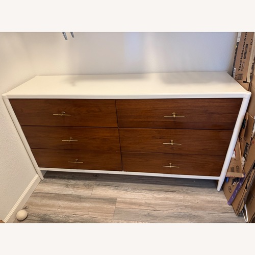Used Serena & Lily Graham Dark Brown Wood Dresser for sale on AptDeco