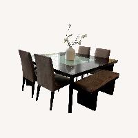 Theodores Modern Wood Dining Set