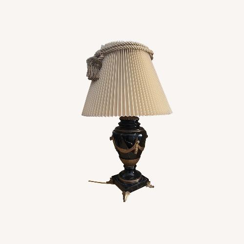 Used Vintage/Antique Finds Black Porcelain Table Lamps for sale on AptDeco