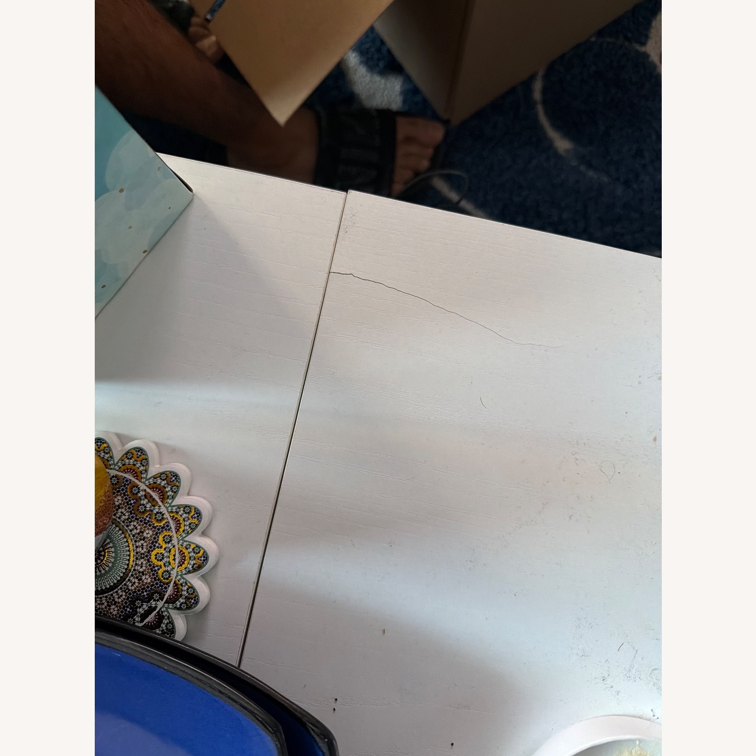 White Wood Coffee Table - image-5